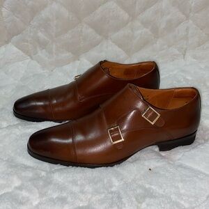 Like new Wolf & Shepard monk strap dress shoes.
